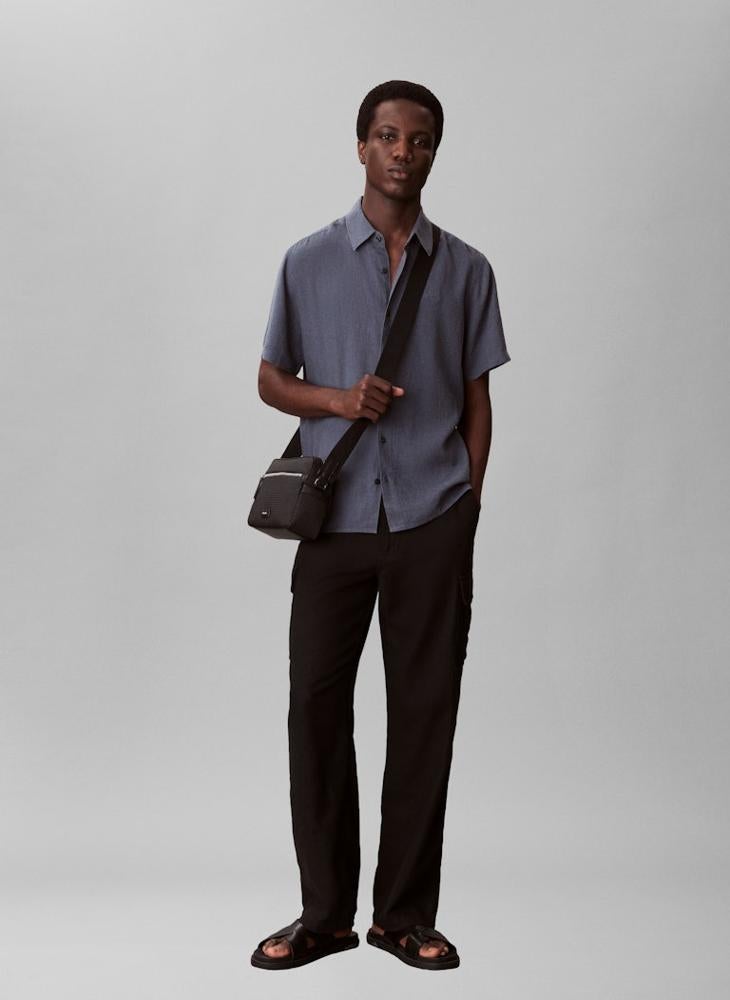 CALVIN KLEIN Embossed Woven Camera Bag - Image 5